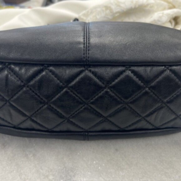 Chanel Lambskin Quilted Large Trianon Messenger Flap black - Picture 10 of 16